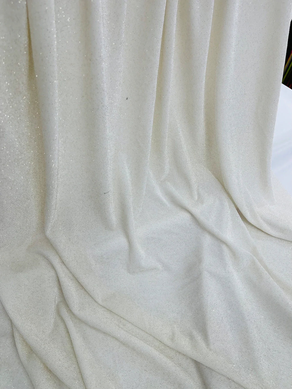 Glitter Stretch Velvet Fabric - 58"/60 Stretch Shimmer Glitter Velvet Fabric By Yard