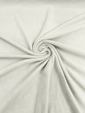 58" Soft Solid Polar Fleece Fabric - Ivory - Anti-Pill Soft Polar Fleece Fabric Sold by Yard