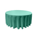 108" Round Drape Solid Tablecloth - Round Full Table Cover 3 Part Stitched Available in 84 Colors
