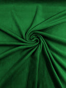 58" Soft Solid Polar Fleece Fabric - Kelly Green - Anti-Pill Soft Polar Fleece Fabric Sold by Yard
