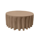 90" Round Drape Solid Tablecloth - Round Full Table Cover 3 Part Stitched Available in 84 Colors