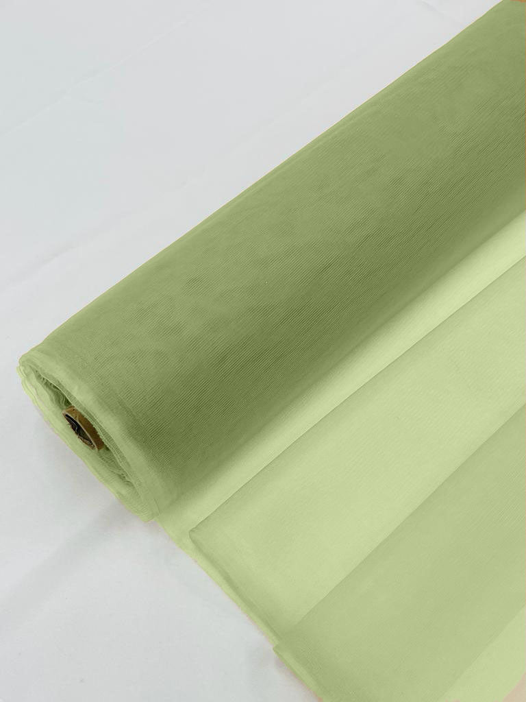 Illusion Mesh Sheer Fabric - Kiwi - 60" Wide Illusion Mesh Fabric Sold By The Yard