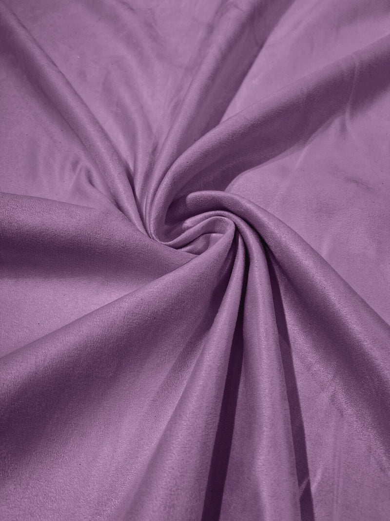 Faux Suede Fabric - Lavender - 58" Polyester Micro Suede Fabric for Upholstery / Tablecloth/ Costume By Yard
