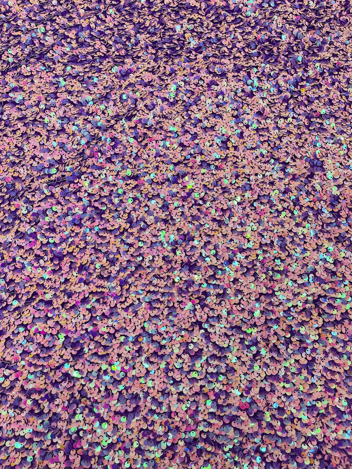 Stretch Velvet Sequins Fabric - Lavender / Pink Iridescent - Velvet Sequins 2 Way Stretch 58/60” By Yard
