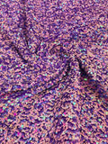 Stretch Velvet Sequins Fabric - Lavender / Pink Iridescent - Velvet Sequins 2 Way Stretch 58/60” By Yard