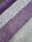 Shimmer Glitter Mesh Fabric - Lavender - Shiny Glitter Dots Design on Lace Mesh Sold By Yard