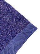Stretch Velvet Sequins Fabric - Lavender - Velvet Sequins 2 Way Stretch 58/60” By Yard