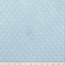 Minky Dimple Dot Fabric - Light Blue - Soft Cuddle Minky Dot Fabric 58/59" by the Yard