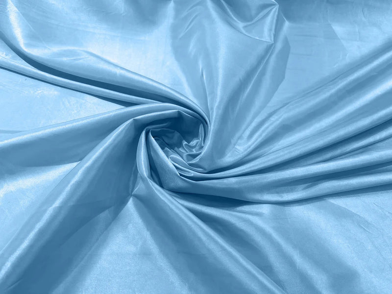58" Solid Taffeta Fabric - Light Blue - Solid Taffeta Fabric for Fashion / Crafts Sold by Yard