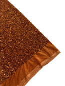 Stretch Velvet Sequins Fabric - Light Brown - Velvet Sequins 2 Way Stretch 58/60” By Yard