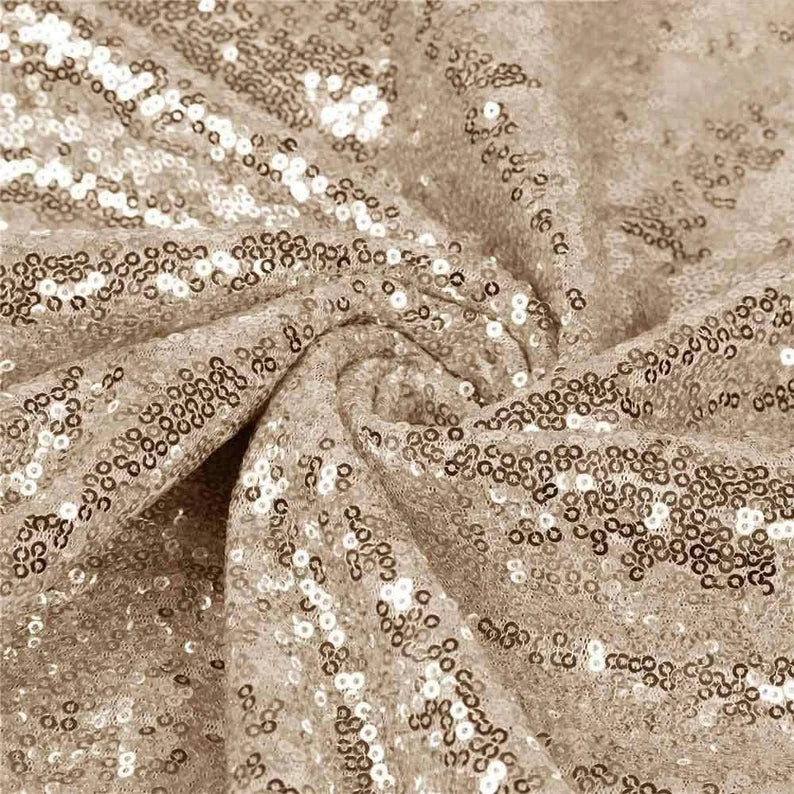 Mini Glitz Sequins - Shiny Sequins Embroidered on Mesh Fabric - Pick Color - 30 Yard Roll