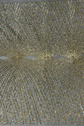 2 Way Stretch Diamond Fabric - Light Gold on Black Mesh - Geometric Diamond Design on Mesh By The Yard