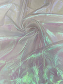 Pearl Iridescent Organza - Light Lavender - 58" Sheer Organza Fabric for Fashion, Decor, Craft By Yard