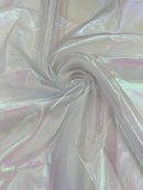 Pearl Iridescent Organza - Light Lavender - 58" Sheer Organza Fabric for Fashion, Decor, Craft By Yard