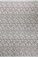 Shimmer Glitter Flower Fabric - Light Lilac - Small Glitter Flower Design on Lace Sold By Yard