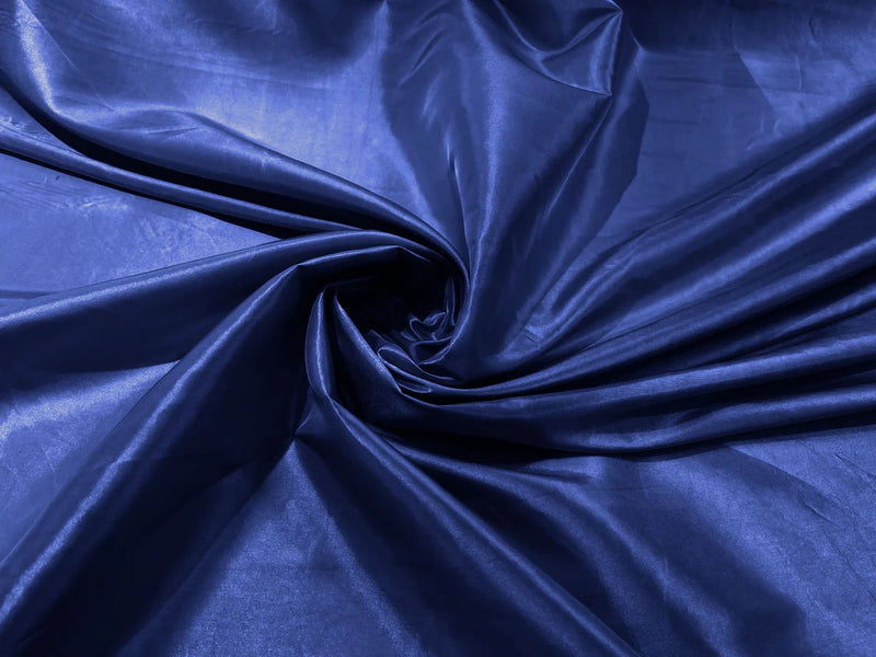 58" Solid Taffeta Fabric - Light Navy Blue - Solid Taffeta Fabric for Fashion / Crafts Sold by Yard