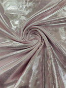 Foil Metallic Spandex Fabric - Light Pink - Shiny Metallic Foil Spandex Fabric by Yard