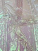 Pearl Iridescent Organza - Light Pink - 58" Sheer Organza Fabric for Fashion, Decor, Craft By Yard