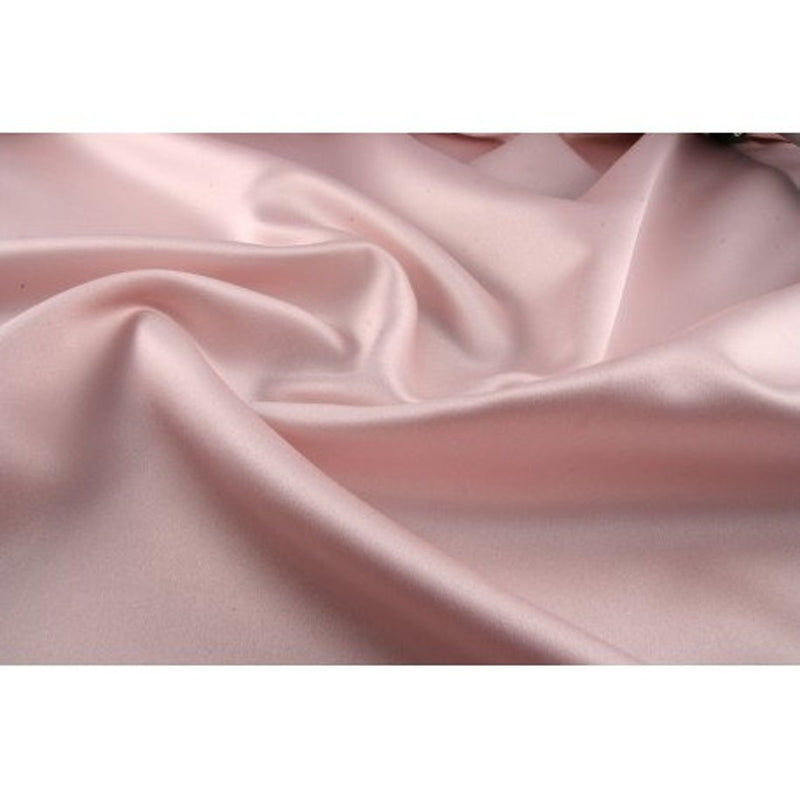 58/59" Satin Fabric Matte L'Amour - Light Pink - (Peau de Soie) Duchess Dress Satin Fabric By The Yard