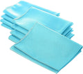 18" x 18" Polyester Poplin Napkins - Light Turquoise - Solid Rectangular Polyester Napkins