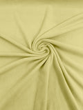 58" Soft Solid Polar Fleece Fabric - Light Yellow - Anti-Pill Soft Polar Fleece Fabric Sold by Yard