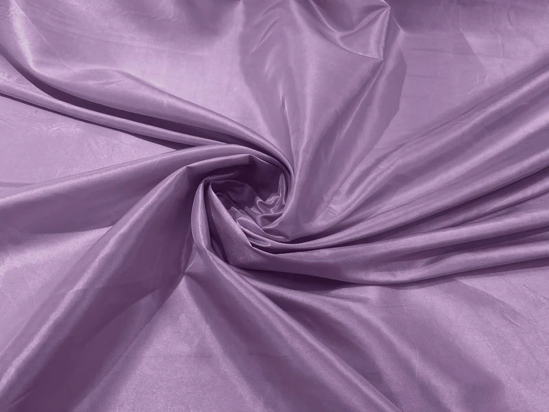 58" Solid Taffeta Fabric - Lilac - Solid Taffeta Fabric for Fashion / Crafts Sold by Yard