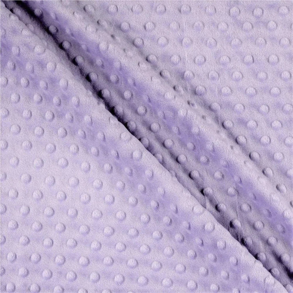Minky Dimple Dot Fabric - Lilac - Soft Cuddle Minky Dot Fabric 58/59" by the Yard