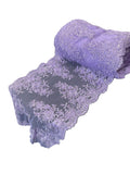 Flower Cluster Lace Sequins Table Runner - Lilac - Floral Lace Table Runner Sold By Yard