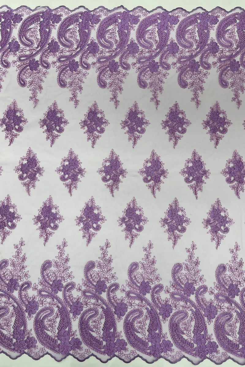 Paisley lace discount fabric