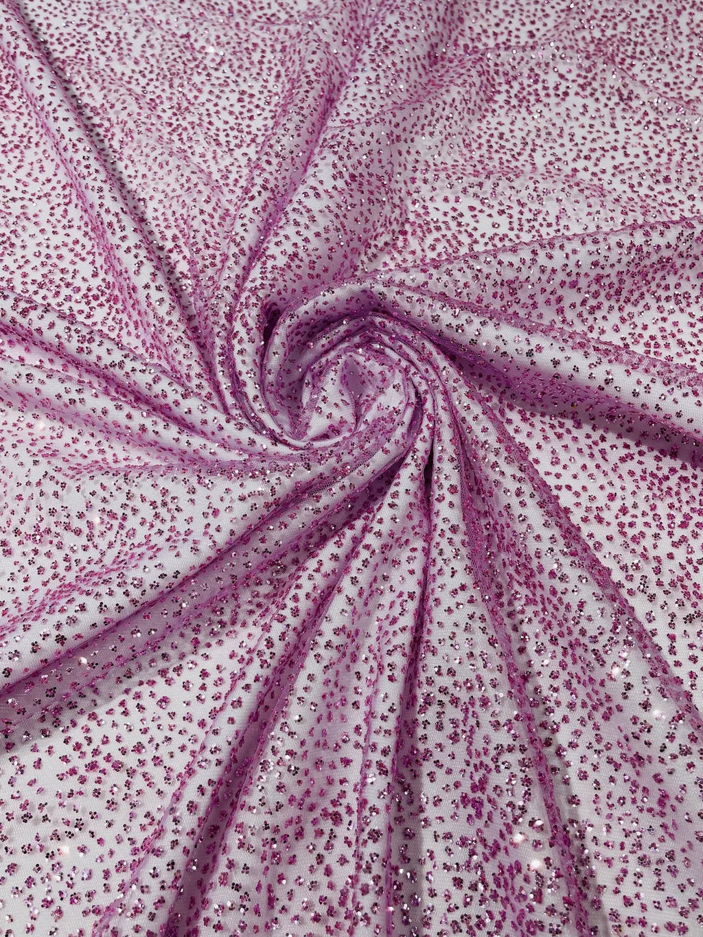 Glitter Mesh Sheer Fabric - Lilac - 60" Wide Shiny Glitter Mesh Fabric Sold By The Yard