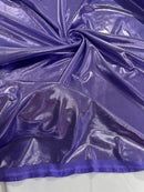 Foil Metallic Spandex Fabric - Lilac - Shiny Metallic Foil Spandex Fabric by Yard