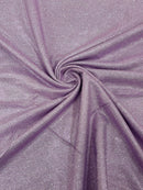 Shimmer Glitter Fabric - Lilac - Luxury Sparkle Stretch Solid Fabric Sold By Yard