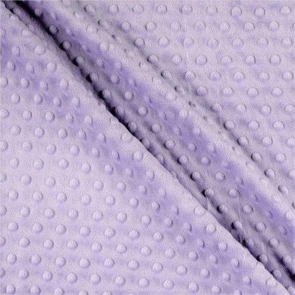 Minky Dimple Dot Fabric - Lilac - Soft Cuddle Minky Dot Fabric 58/59" by the Yard