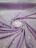 Mermaid Foil Fabric - Iridescent Lilac - Mermaid Print Design on Spandex Fabric