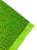 Stretch Velvet Sequins Fabric - Lime Green - Velvet Sequins 2 Way Stretch 58/60” By Yard