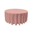 120" Round Drape Solid Tablecloth - Round Full Table Cover 3 Part Stitched Available in 84 Colors