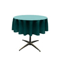 51" Solid Round Tablecloth - Over Lay Round Table Cover for Events Available in Different Sizes