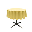 48" Solid Round Tablecloth - Over Lay Round Table Cover for Events Available in Different Sizes