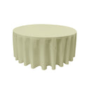 72" Round Drape Solid Tablecloth - Round Full Table Cover 3 Part Stitched Available in 84 Colors