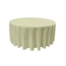 120" Round Drape Solid Tablecloth - Round Full Table Cover 3 Part Stitched Available in 84 Colors