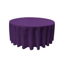 90" Round Drape Solid Tablecloth - Round Full Table Cover 3 Part Stitched Available in 84 Colors