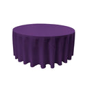 72" Round Drape Solid Tablecloth - Round Full Table Cover 3 Part Stitched Available in 84 Colors