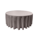 120" Round Drape Solid Tablecloth - Round Full Table Cover 3 Part Stitched Available in 84 Colors
