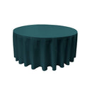 120" Round Drape Solid Tablecloth - Round Full Table Cover 3 Part Stitched Available in 84 Colors