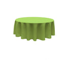 72" Round Tablecloth - Solid Polyester Round Full Table Cover Available in Different Colors