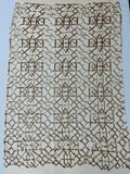 Geometric Shape Sequin - Matte Champagne - Fancy Geometric Sequins Design on Mesh By Yard