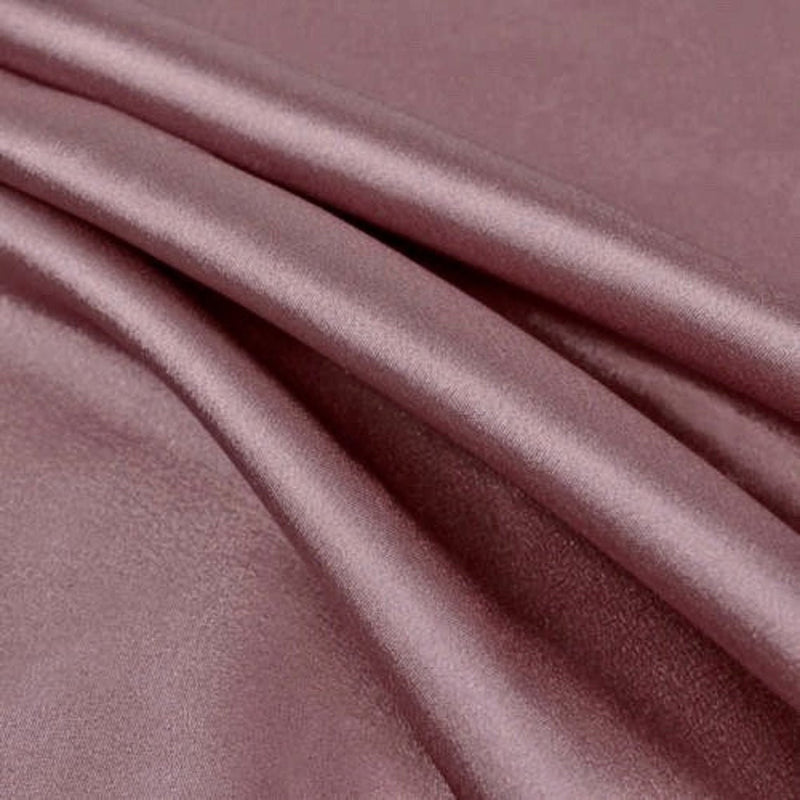 58/59" Satin Fabric Matte L'Amour - Mauve - (Peau de Soie) Duchess Dress Satin Fabric By The Yard