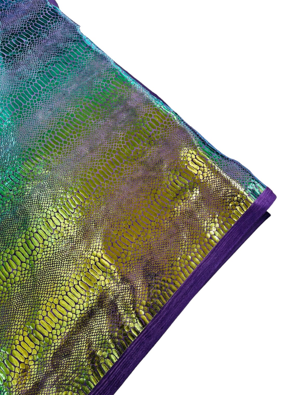 Anaconda Stretch Velvet - Mermaid Green - 58/60" Stretch Velvet Fabric with Anaconda Snake Print By Yard