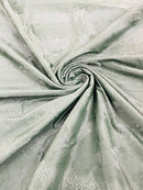 Snake Skin Spandex Fabric - Forest Green - Matte Snake Print Stretch Costume, Legging Fabric By Yard