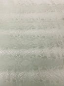 Snake Skin Spandex Fabric - Forest Green - Matte Snake Print Stretch Costume, Legging Fabric By Yard